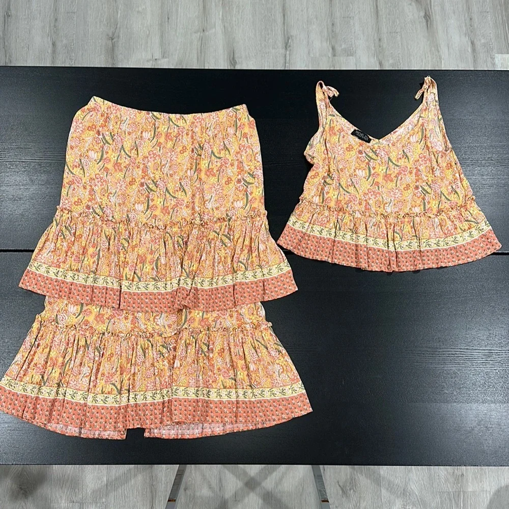 Rachel Zoe Skirt and Tank Top Matching Set